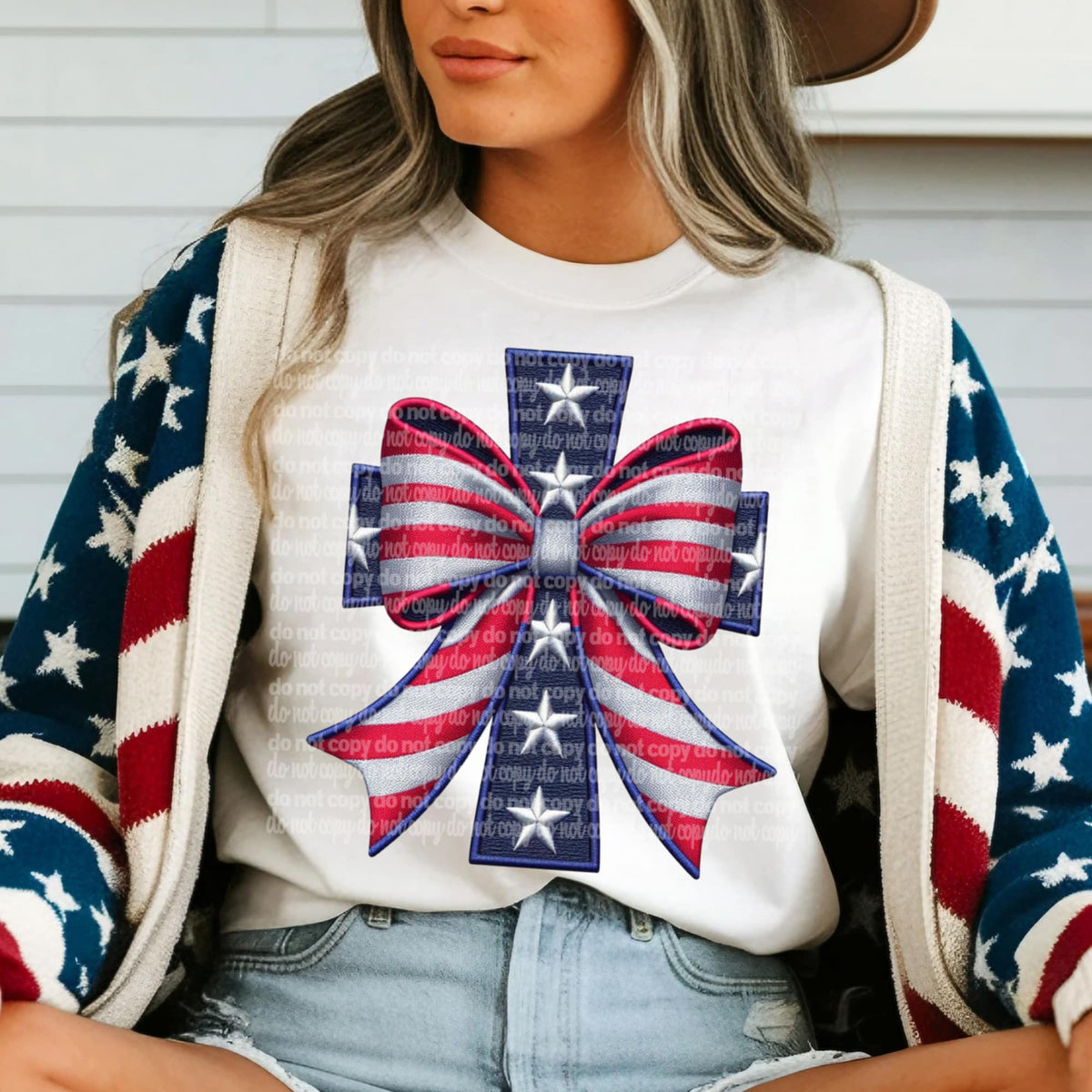 Patriotic cross (TTD) 99763 DTF transfer