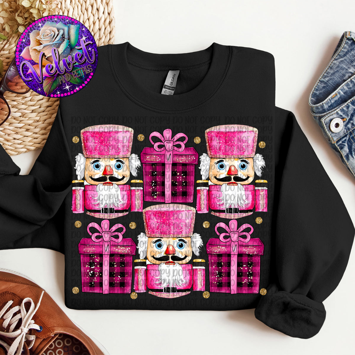 Pink Nutcrackers (VP) DTF transfer