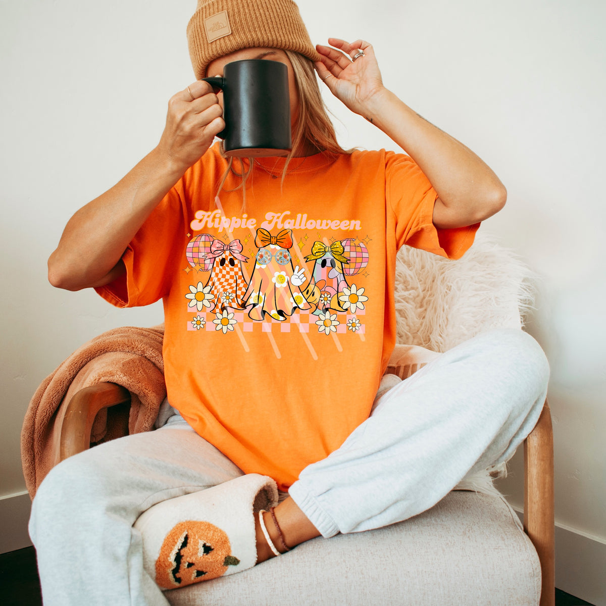 Hippie Halloween Ghosts (MZ) 113478 DTF transfer