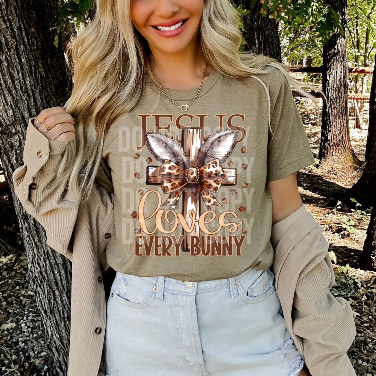 Jesus loves every bunny (SCG) 87969 DTF transfer