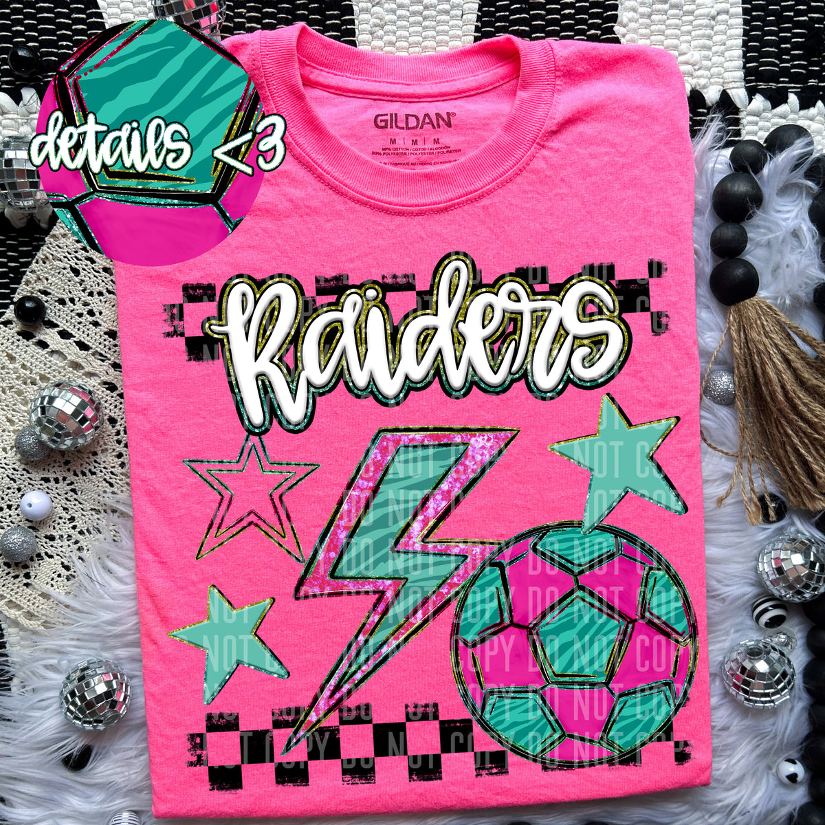 Raiders Rainbow Soccer (Caplinger) 97426 DTF transfer