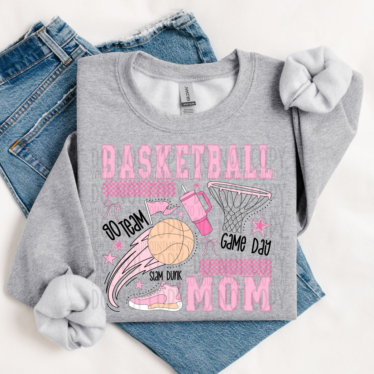 Basketball Mom Pink Items BLACK (SWD) DTF transfer