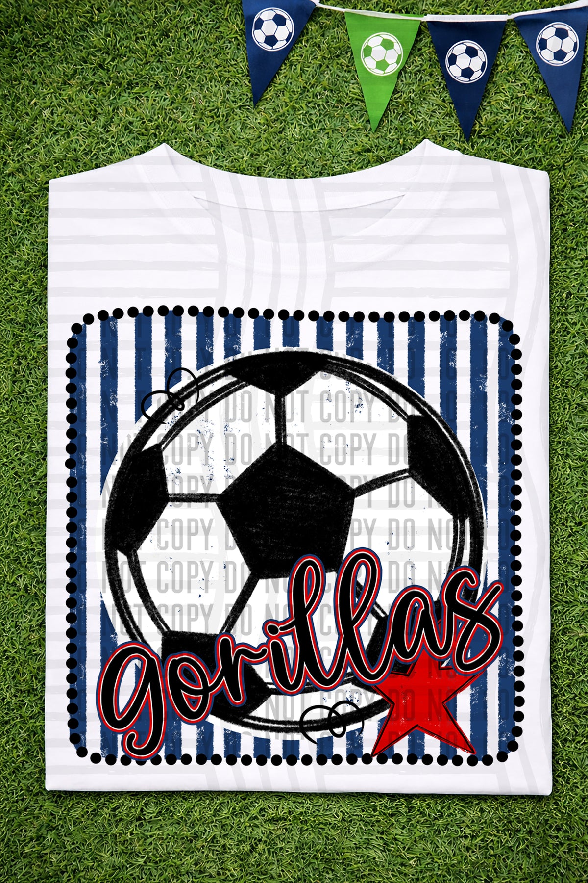 Gorillas RWB Framed (Caplinger) DTF transfer