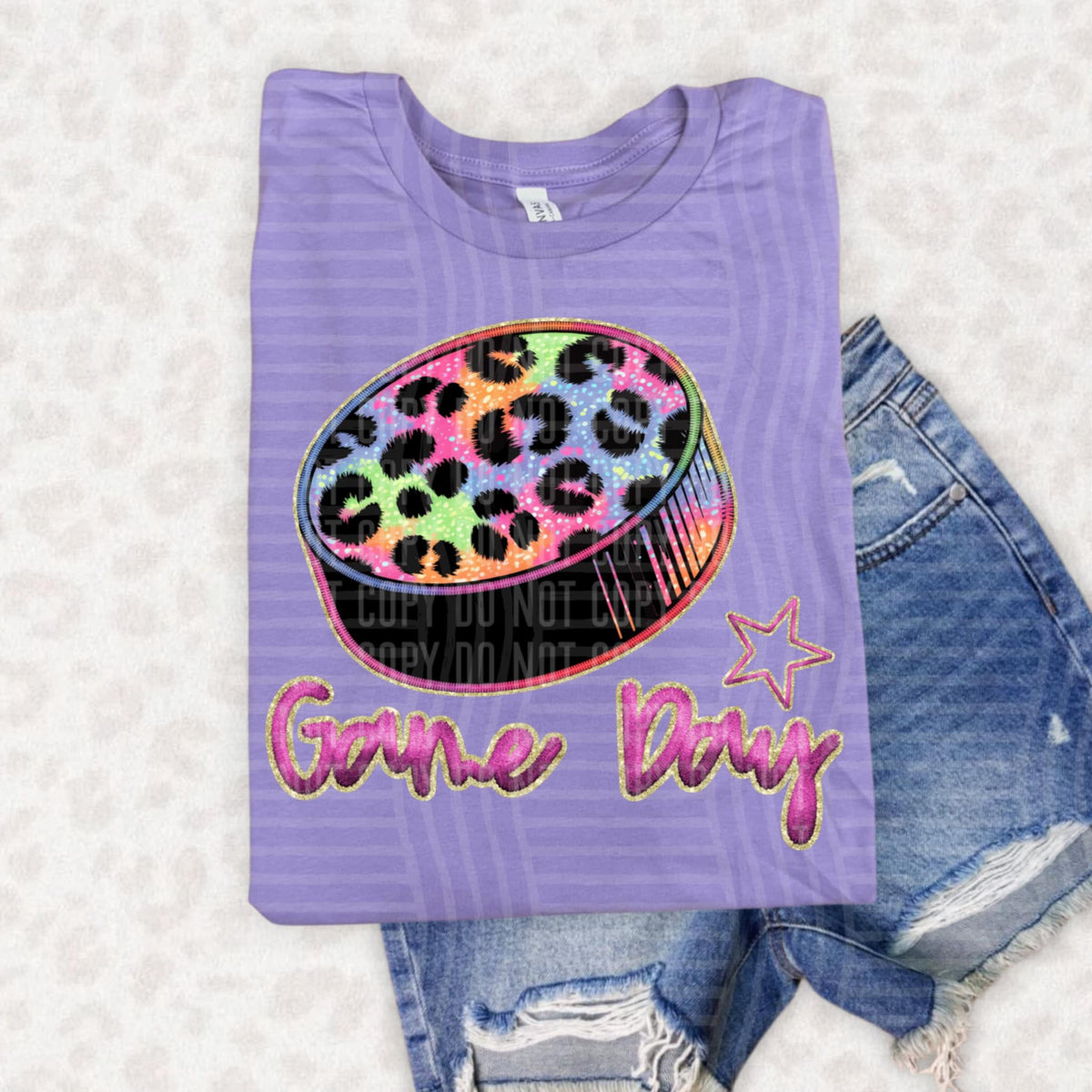 Rainbow Hockey Game Day (caplinger) DTF transfer