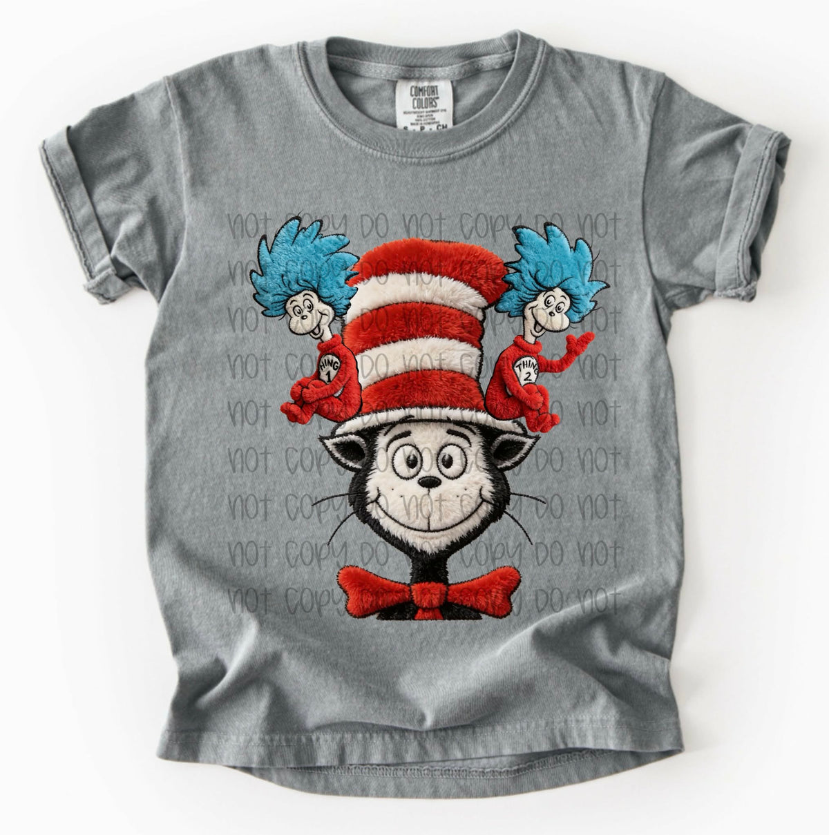 Cat and Striped Hat (SSD) DTF Transfer