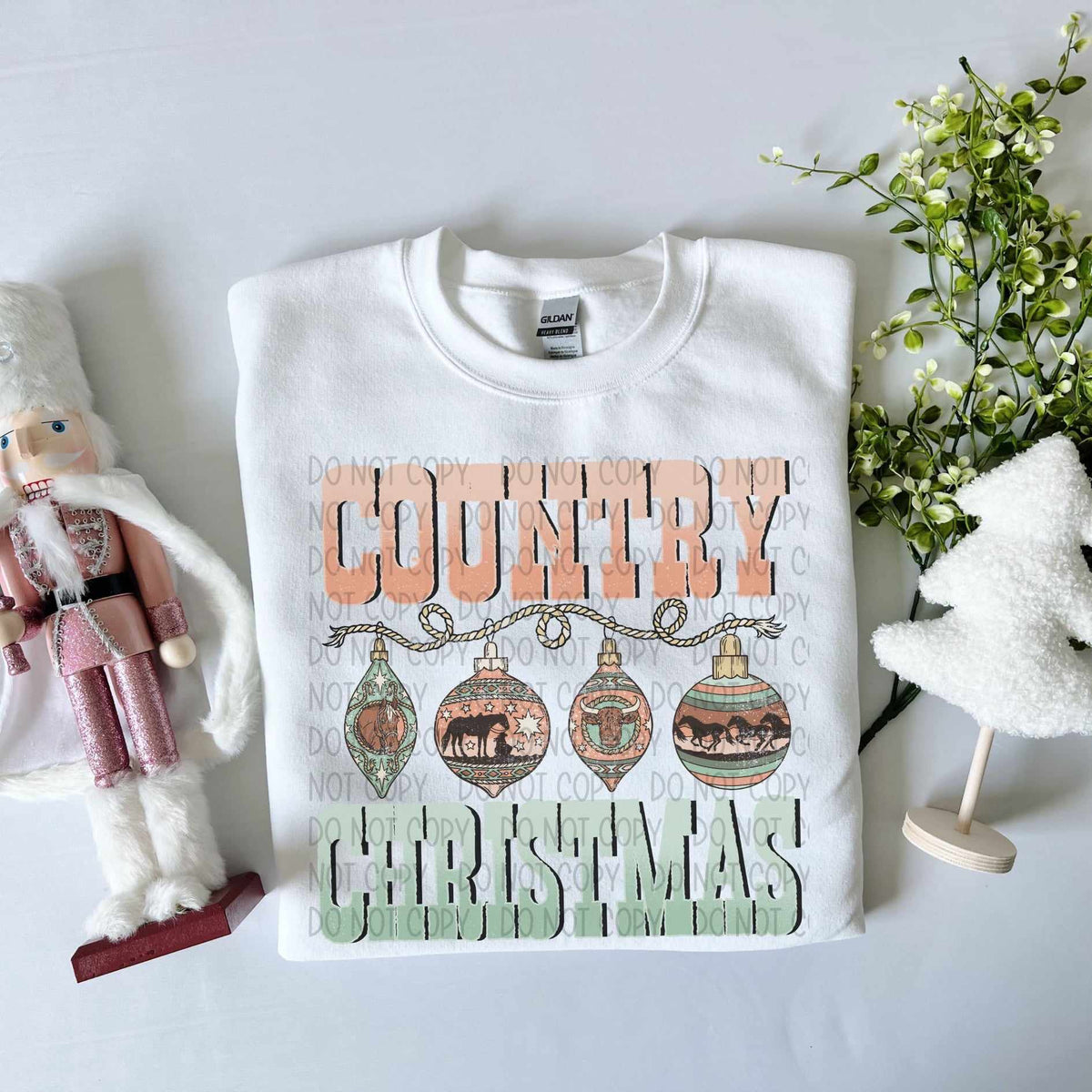 Country Christmas (SW) 58465 DTF transfer