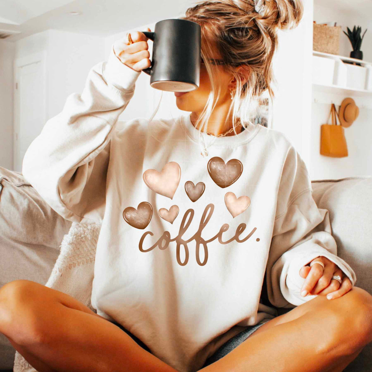 Coffee hearts (CSC) 79696 DTF transfer