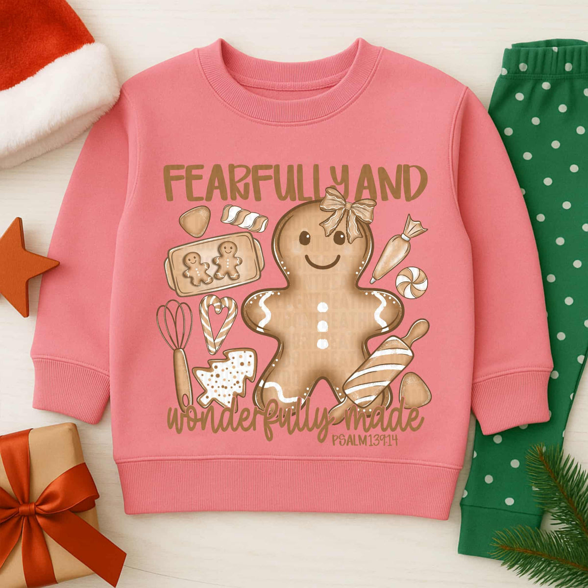 Fearfully and wonderfully made Gingerbread (SDD) DTF transfer