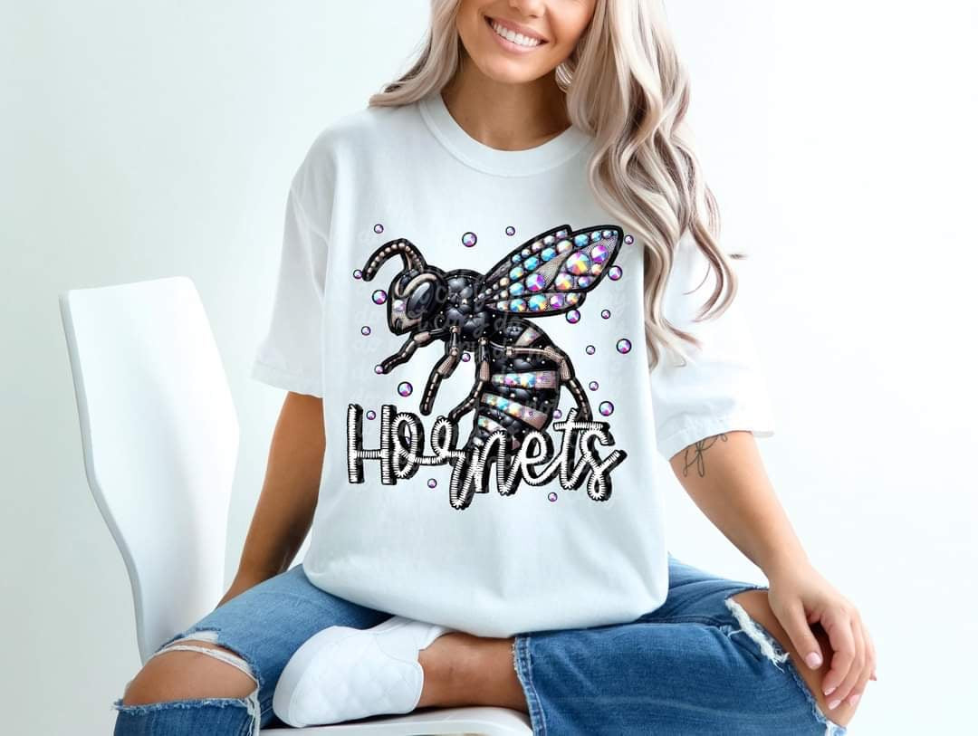 Hornets bedazzled mascot 53557 DTF transfer