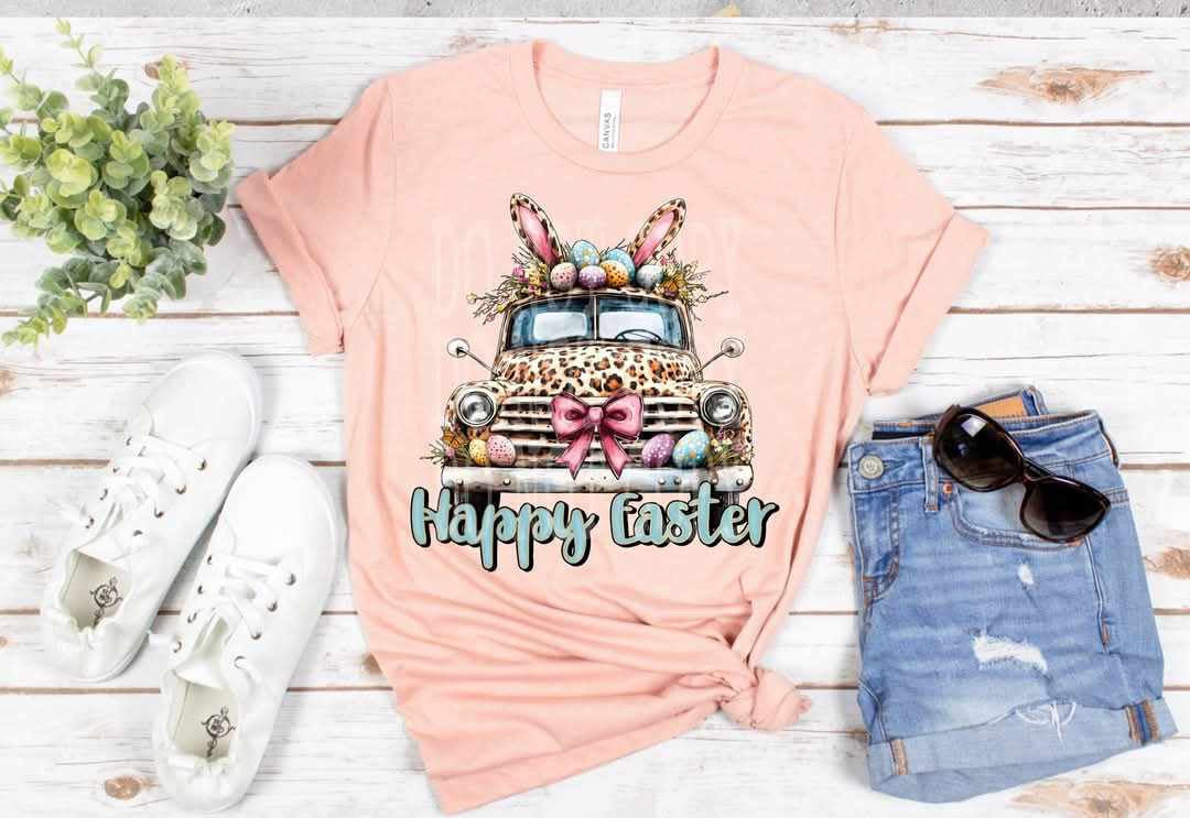 Happy Easter truck (PH) 82445 DTF transfer