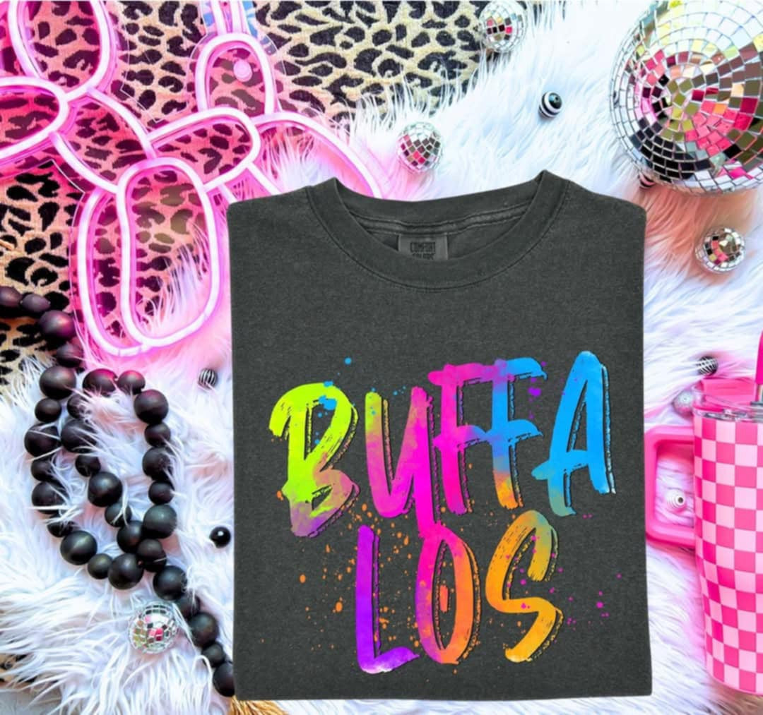 Buffalos Neon Splatter (S&G) 99965 DTF transfer