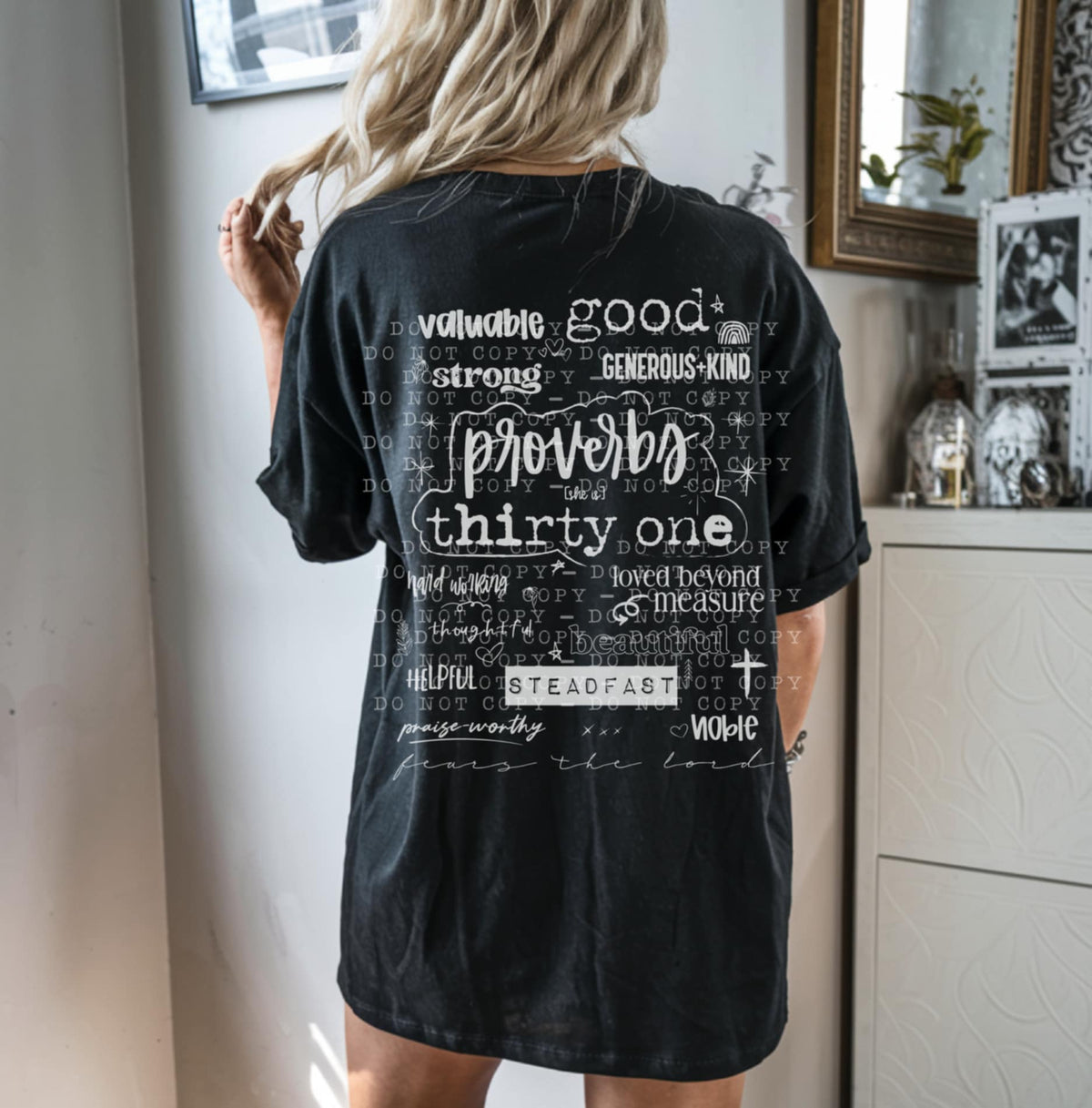 Proverbs thirty-one WHITE (Bellab) 107326 DTF transfer