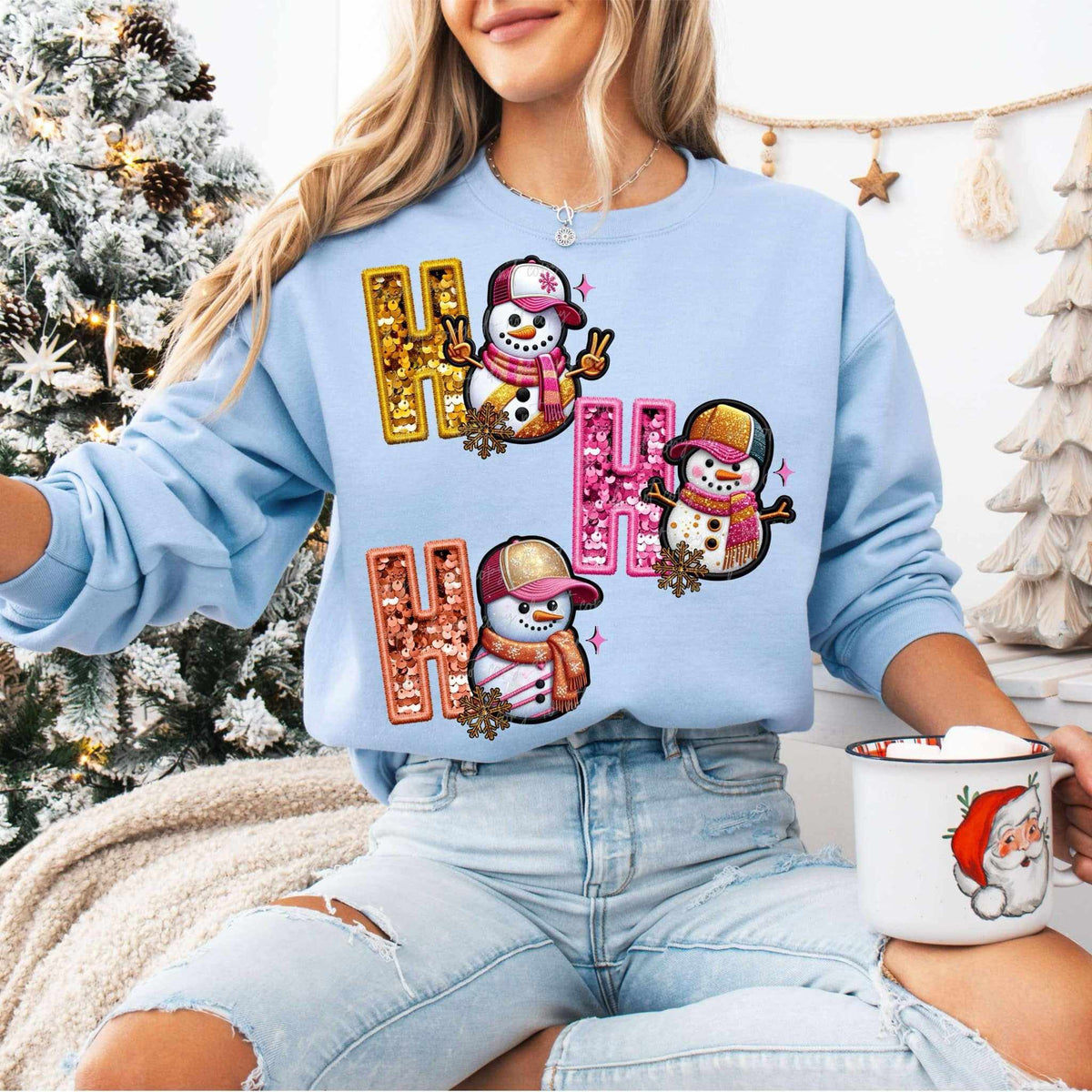 Ho ho ho snowmen 67799 DTF transfer