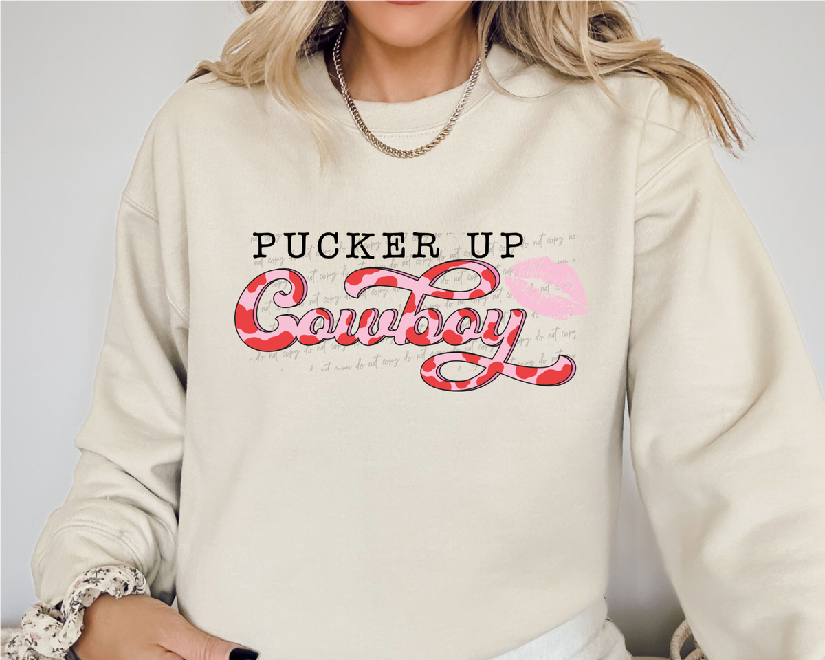Pucker up cowboy 56511 DTF TRANSFER