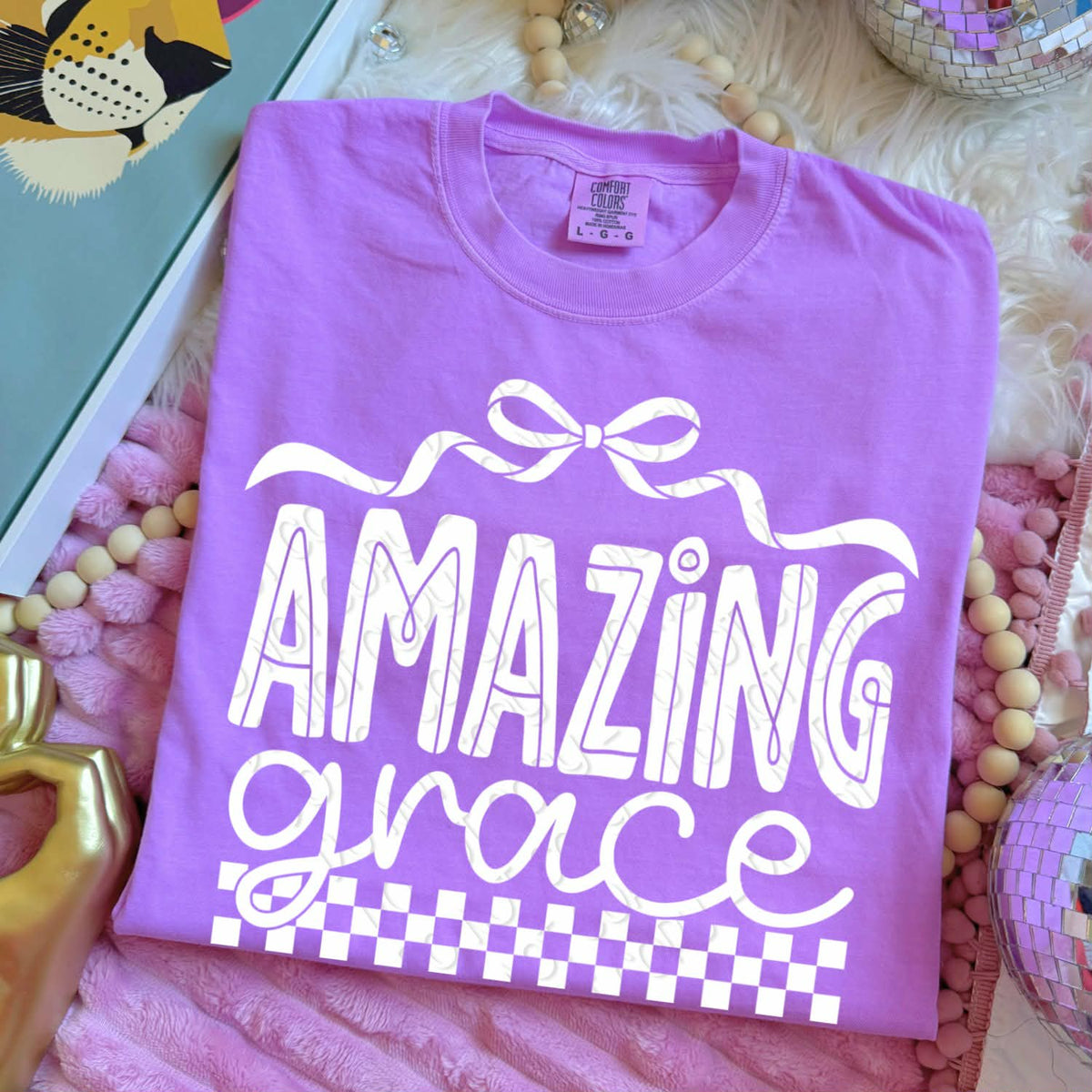 Amazing Grace (white) (DWS) DTF Transfer