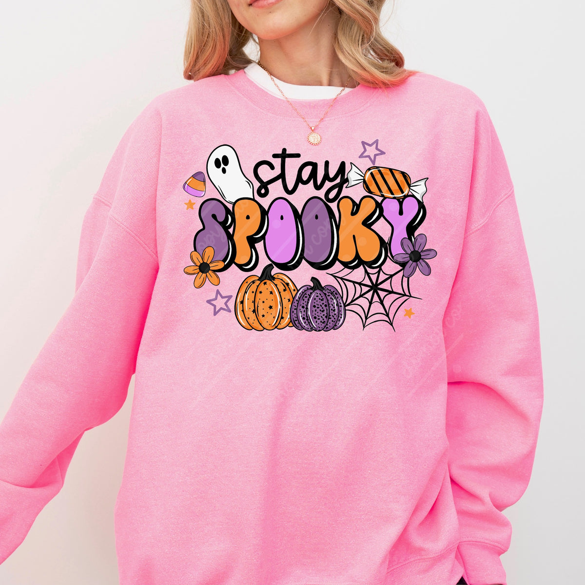 Stay spooky purple & orange (exclusive) DTF Transfer