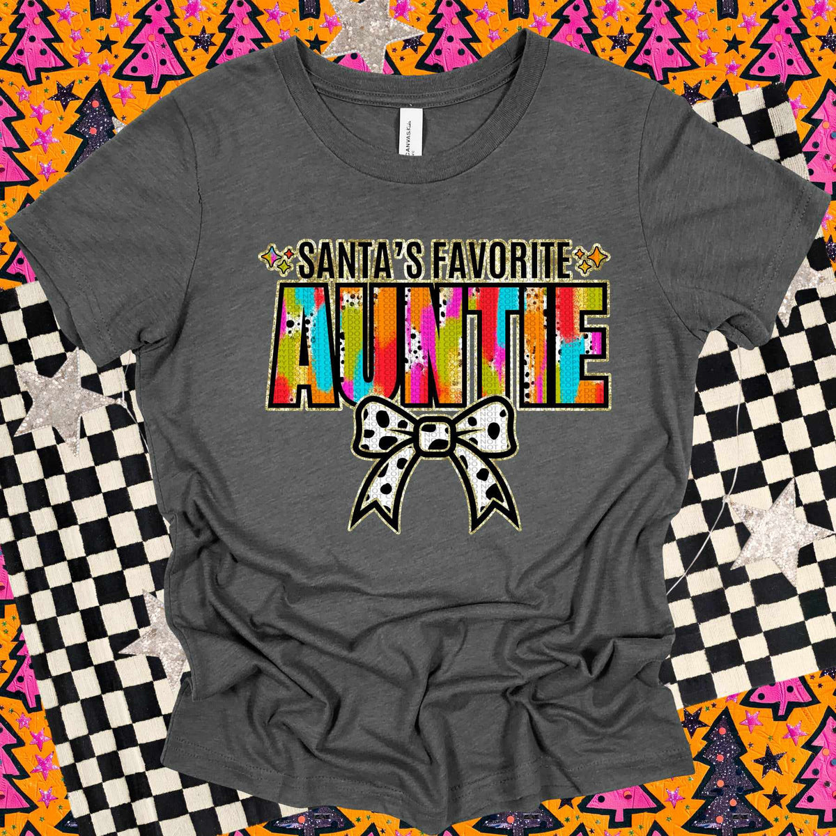 Santa’s favorite auntie (HW) 67085 DTF transfer