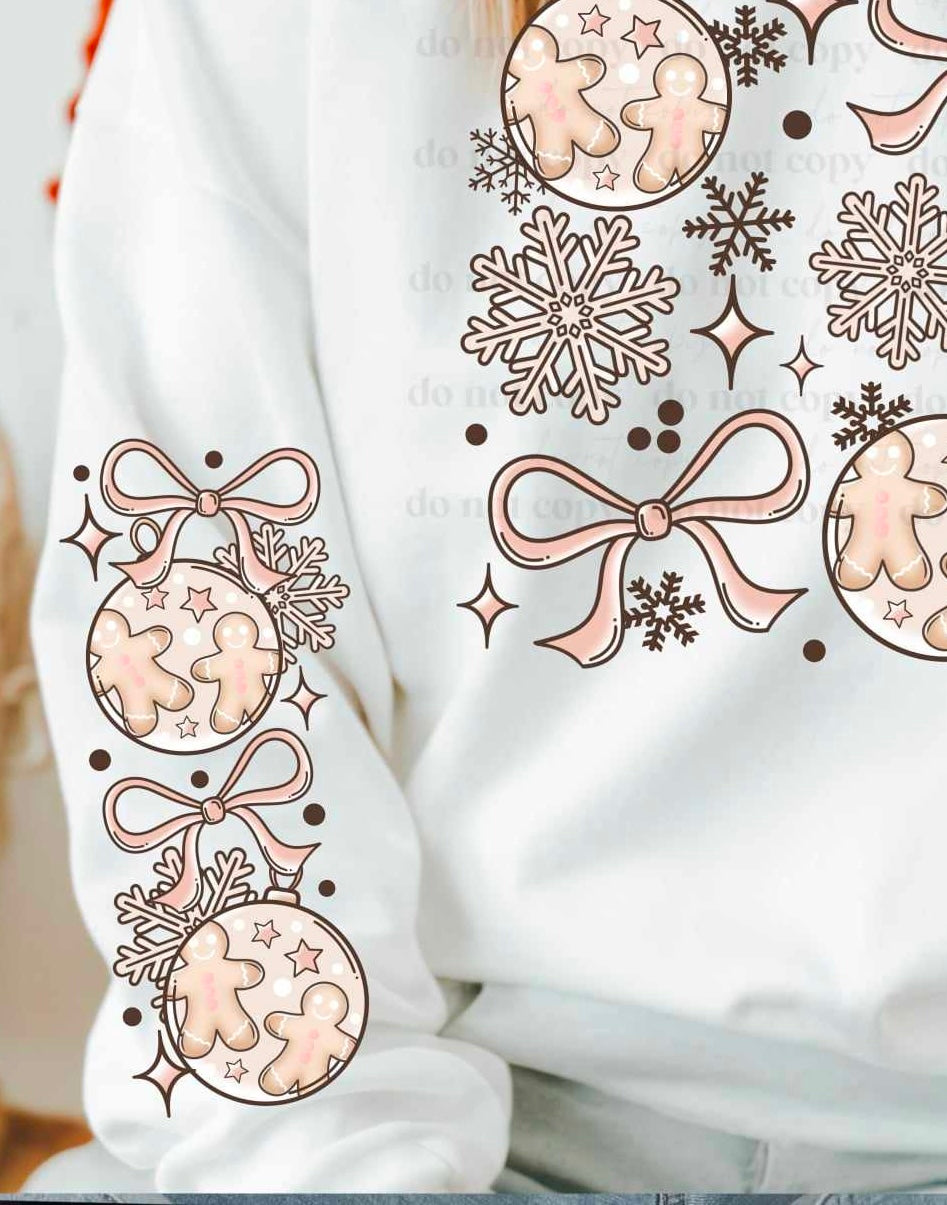 Christmas cluster sleeve (CSC) 60705 DTF transfer