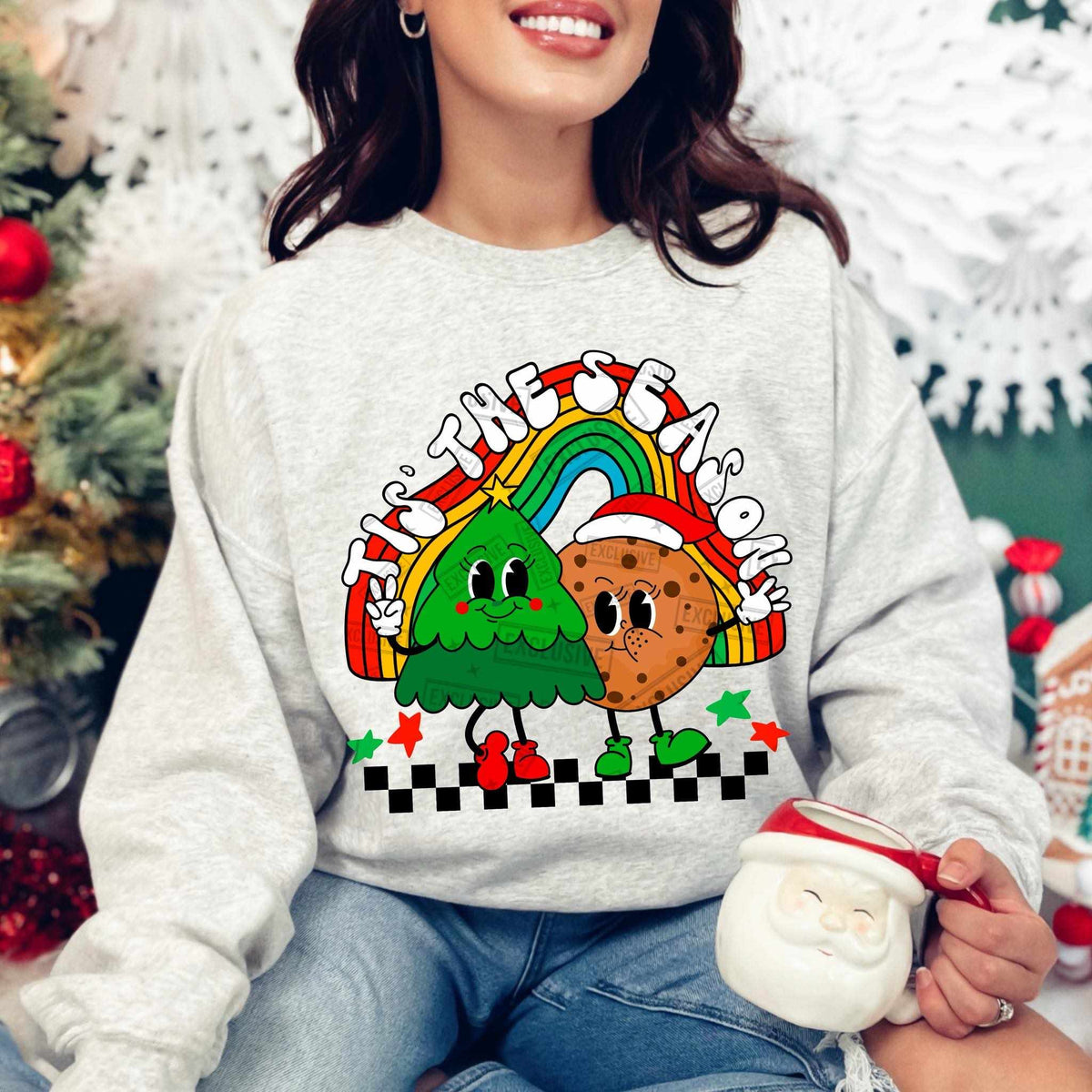 Tis the season tree and cookie (HW) 60560 DTF transfer