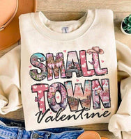 Small town Valentine filled 75941 DTF transfer