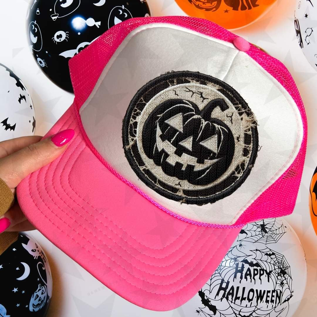 Jack o lantern hat patch 55086 DTF transfer