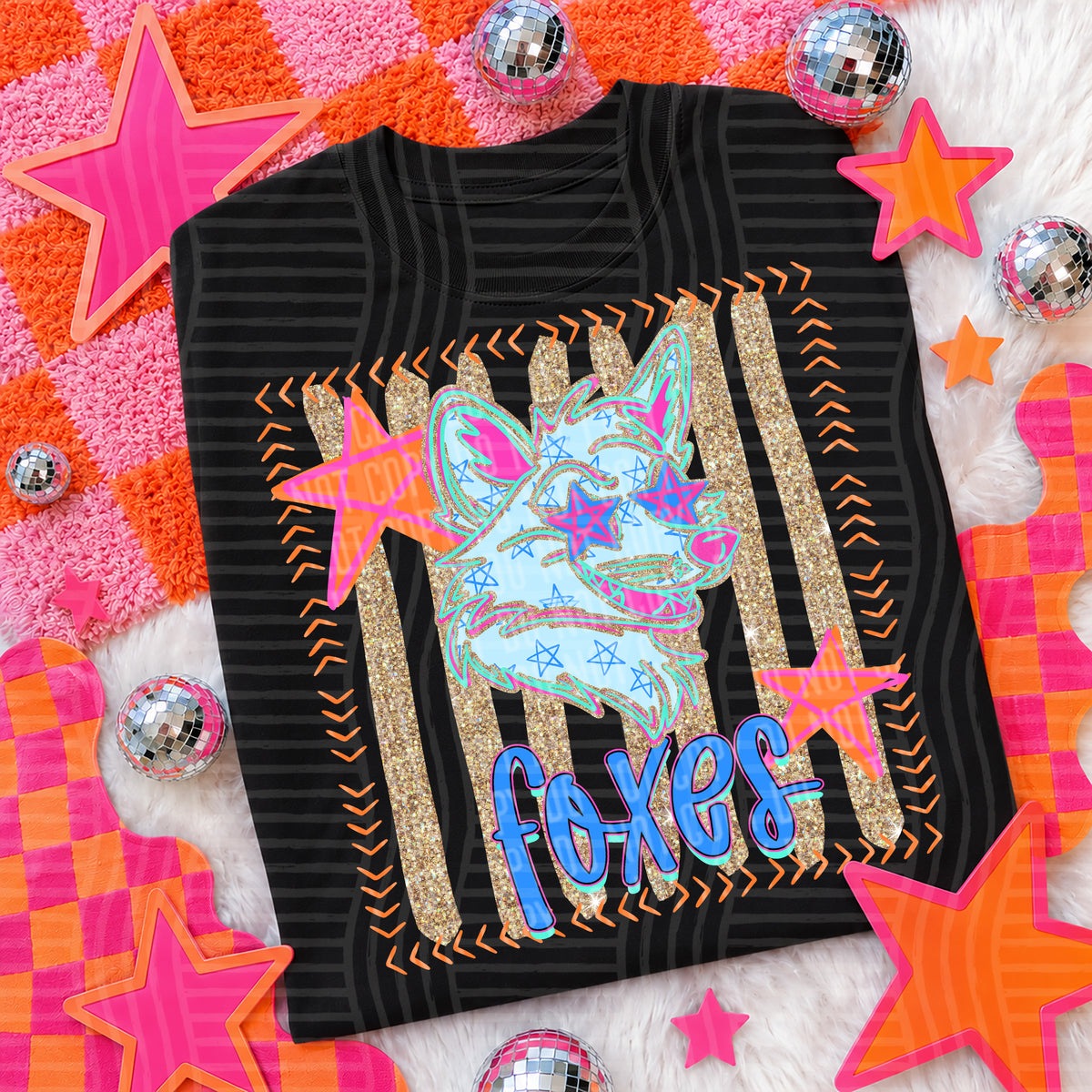 foxes1 candy pop (caplinger) DTF transfer