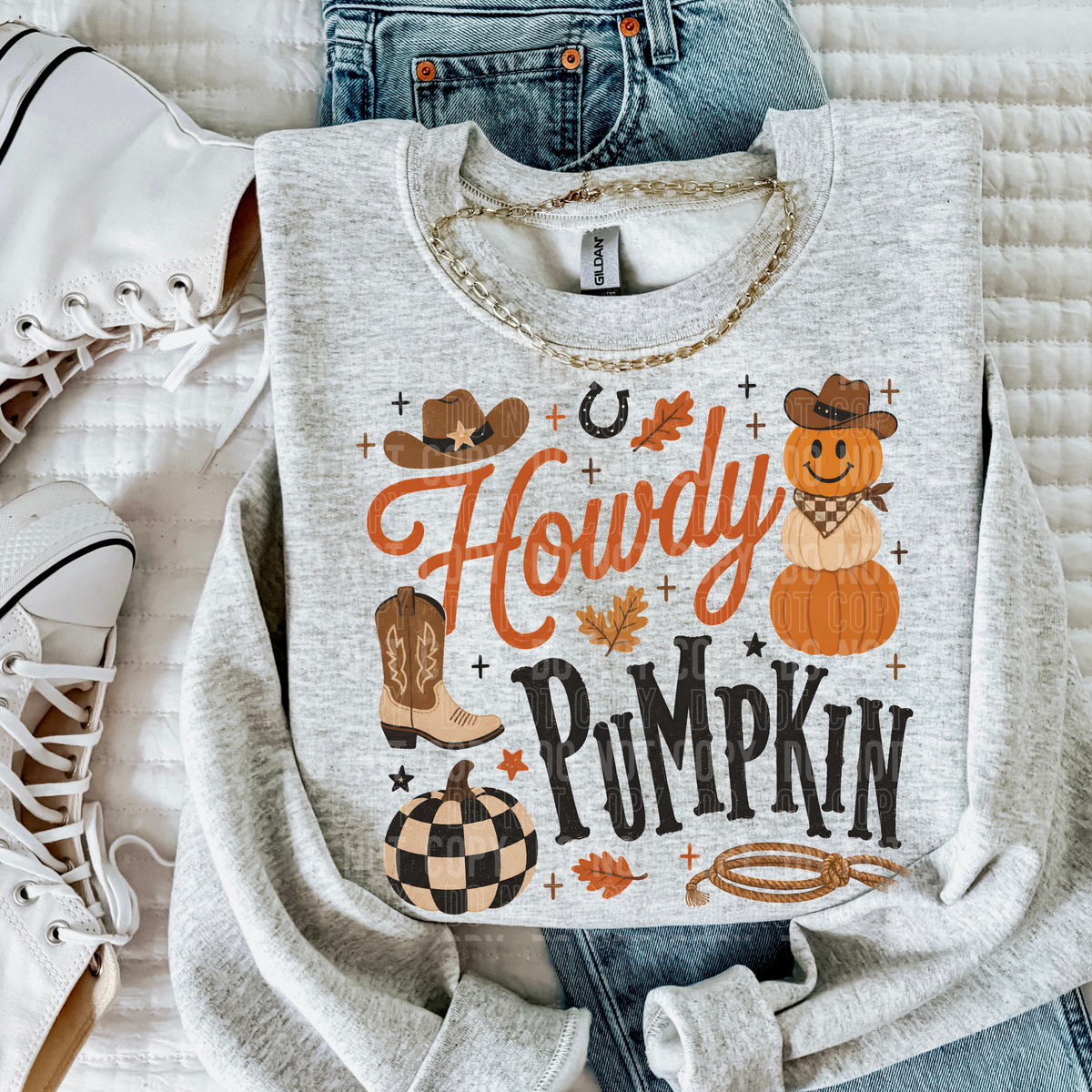 Howdy pumpkin Sunday Special DTF transfer