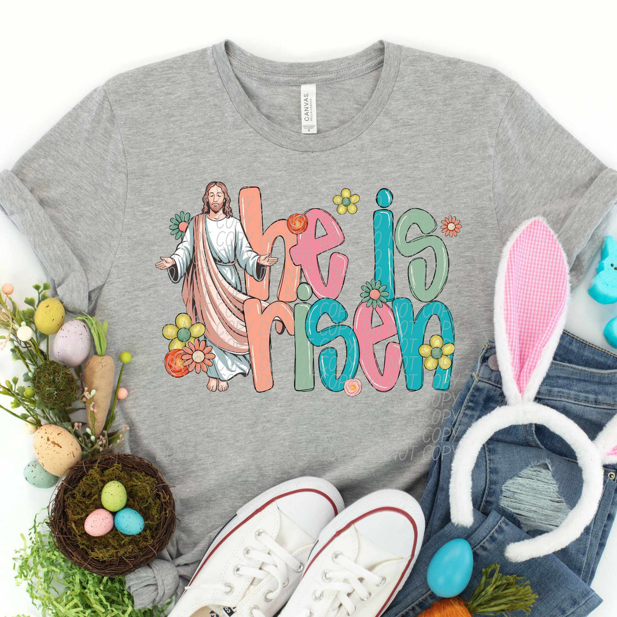 He is risen Jesus (CITY) 85010 DTF transfer
