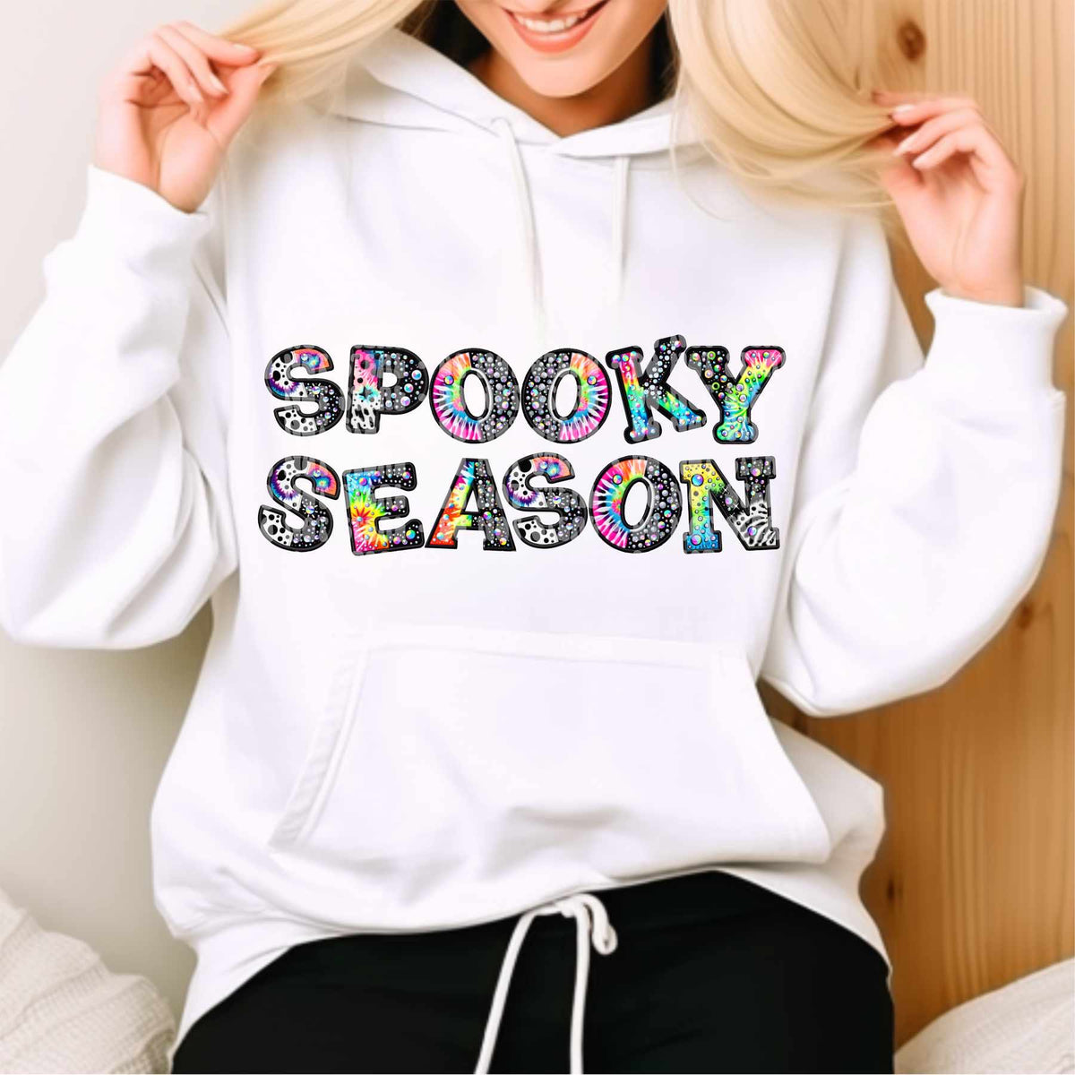 Spooky season tie dye (LANE) 53853 DTF transfer