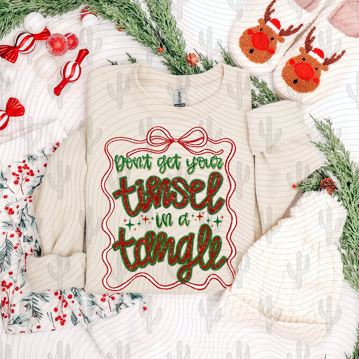 Don’t get your tinsel in a tangle (crafti) DTF transfer