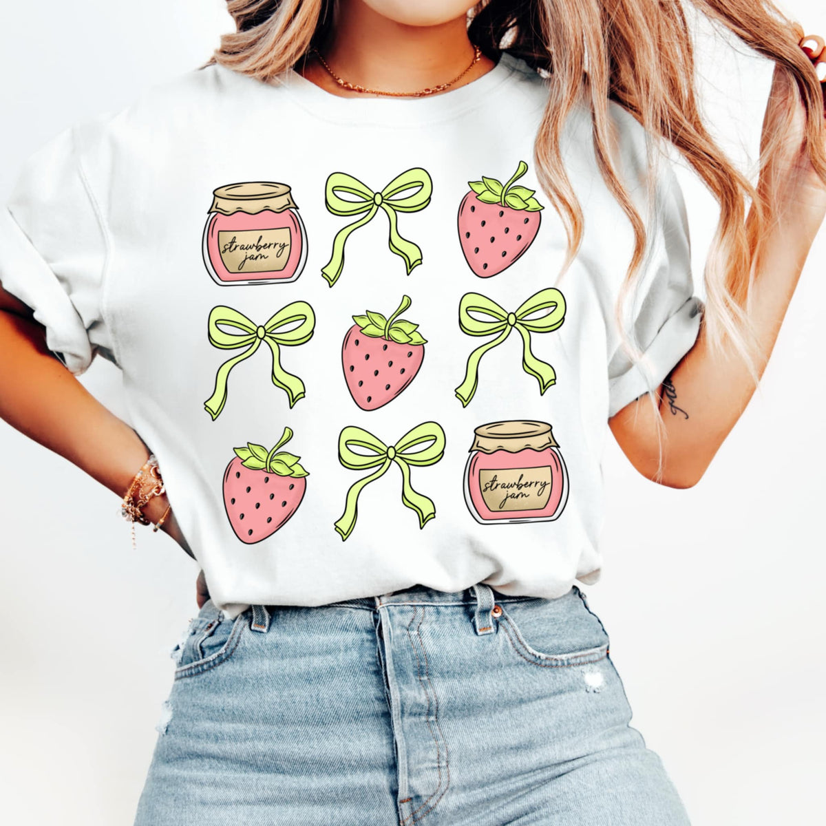 Strawberry jam collage (CMD) 97819 DTF transfer
