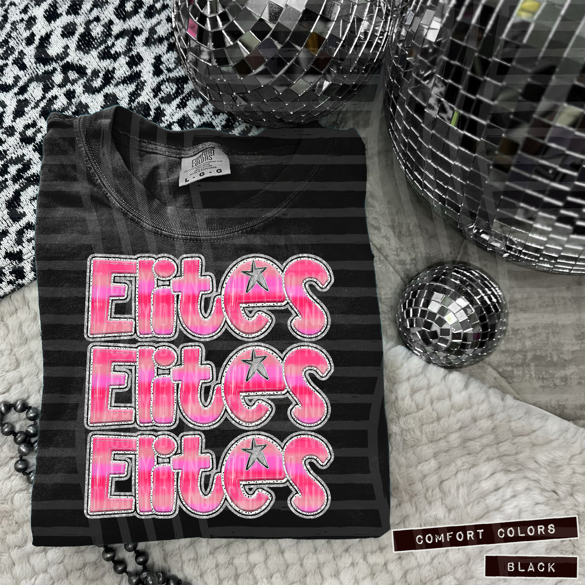 Elites Pink Stacked (Caplinger) 101931 DTF transfer