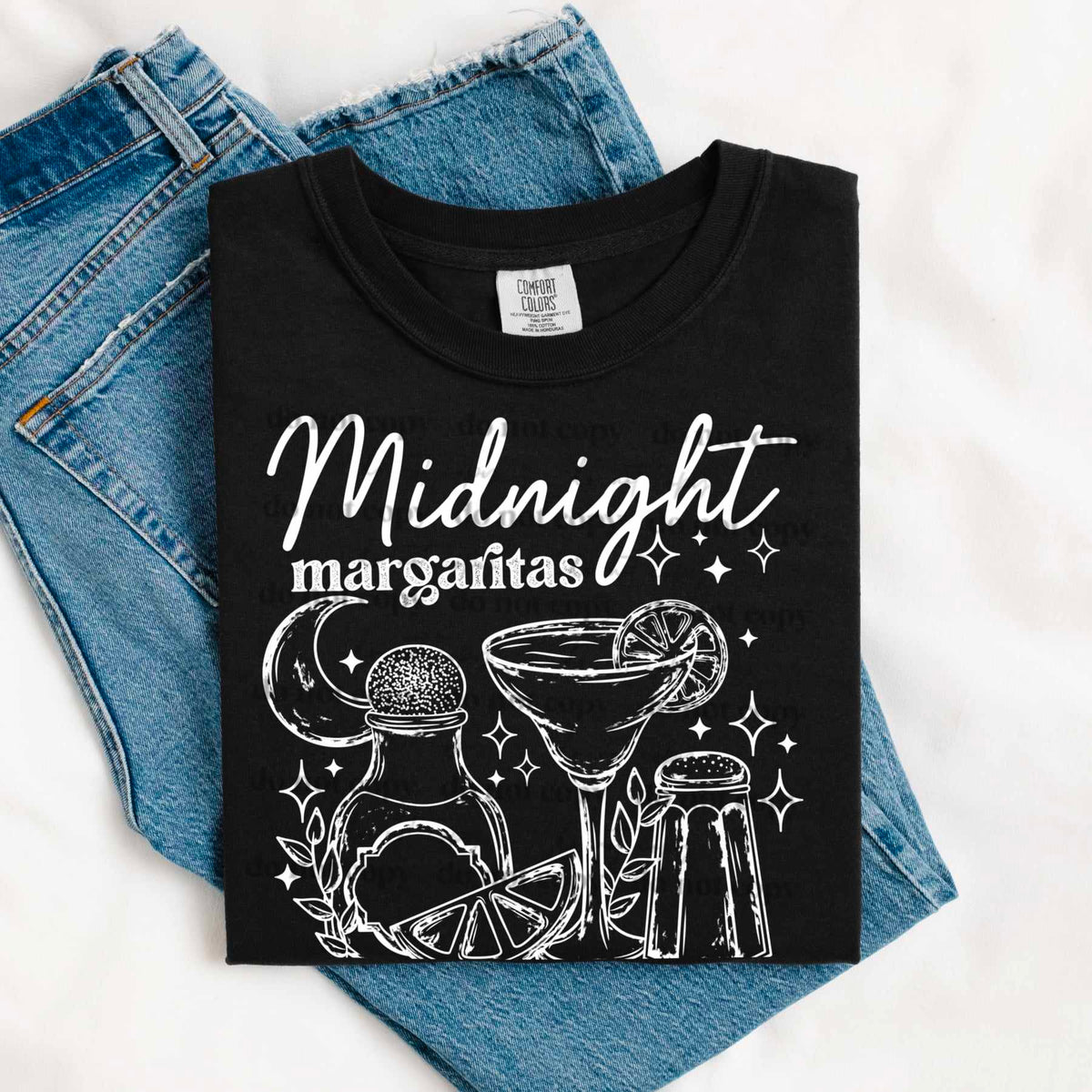 Midnight margaritas WHITE (CSC) 73722 DTF transfer
