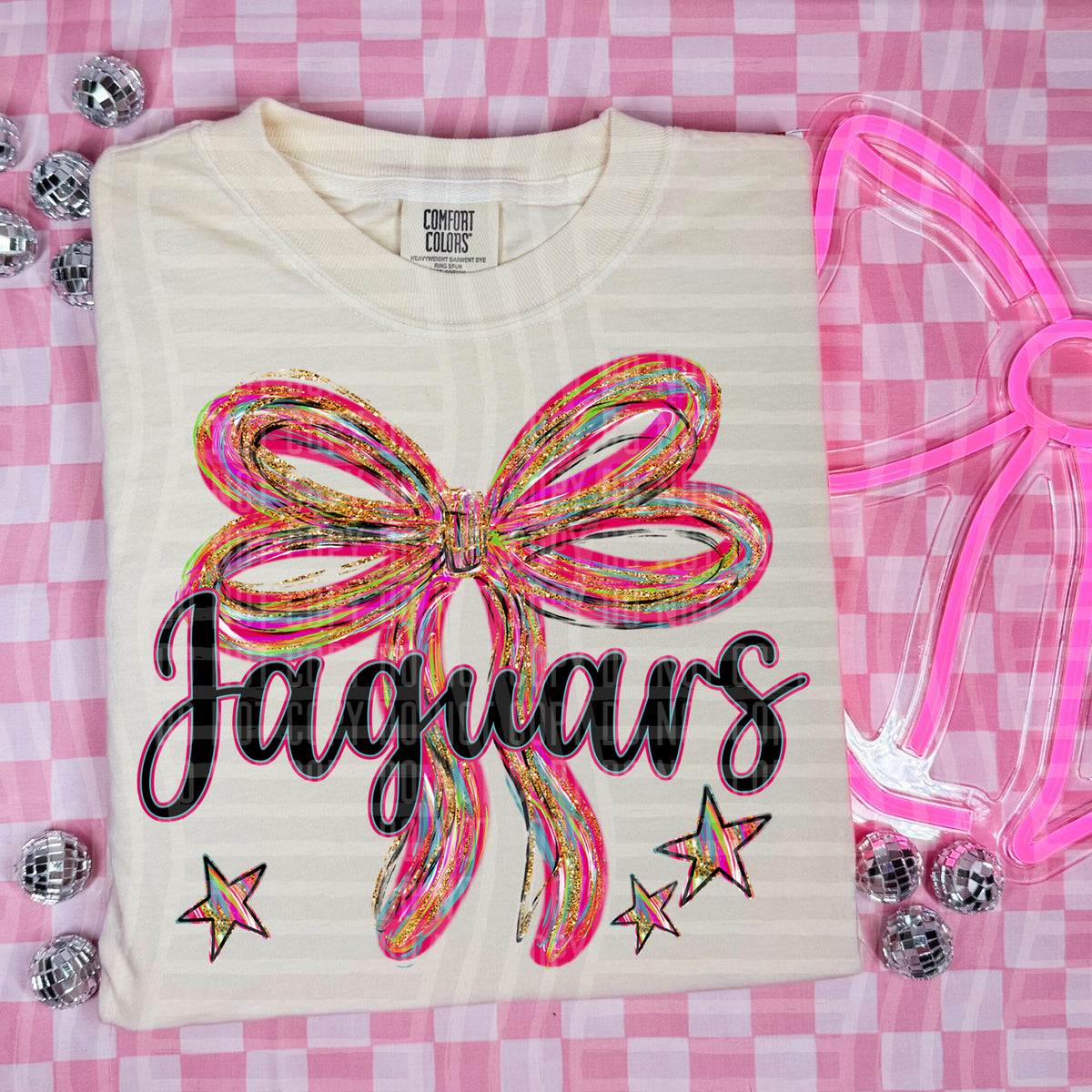 Jaguars Whimsical Bow (caplinger) DTF transfer