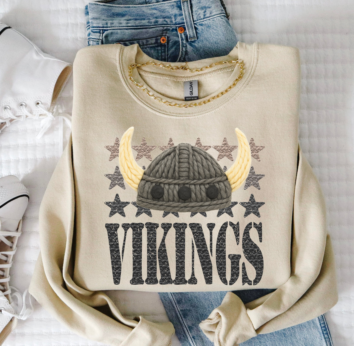 Vikings Yarn Mascot (S&G) DTF transfer