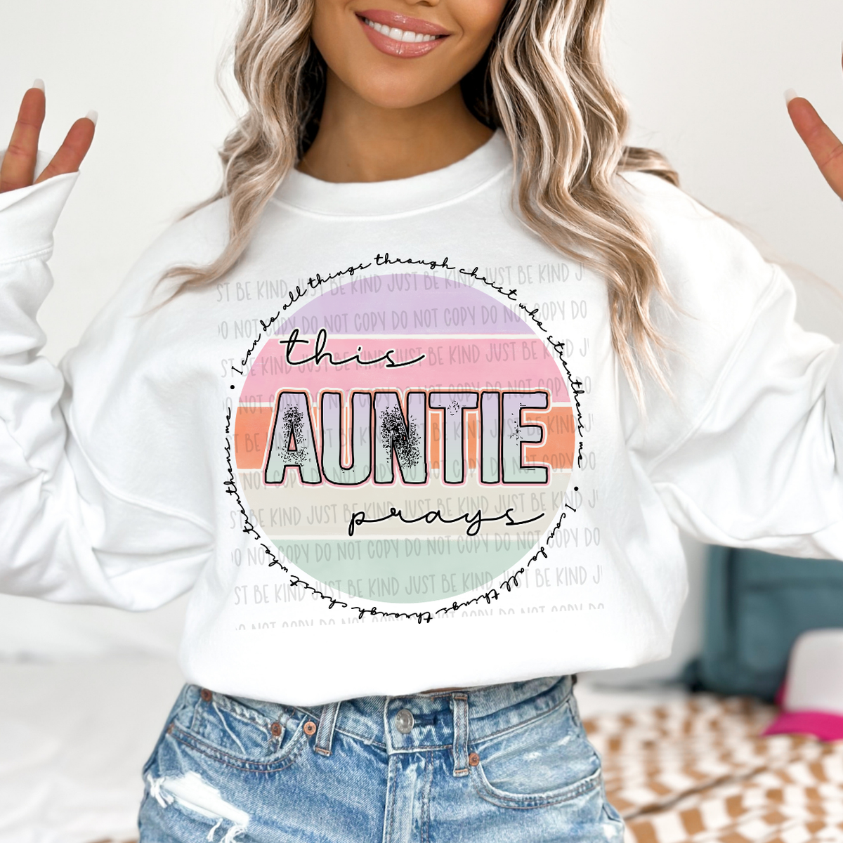 This Auntie Prays (Kayndi) 72981 DTF Transfer