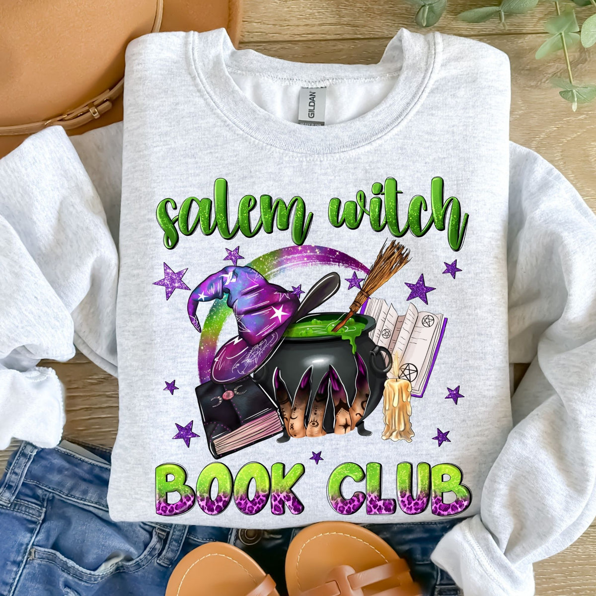 Salem Witch Book Club-38330-DTF transfer
