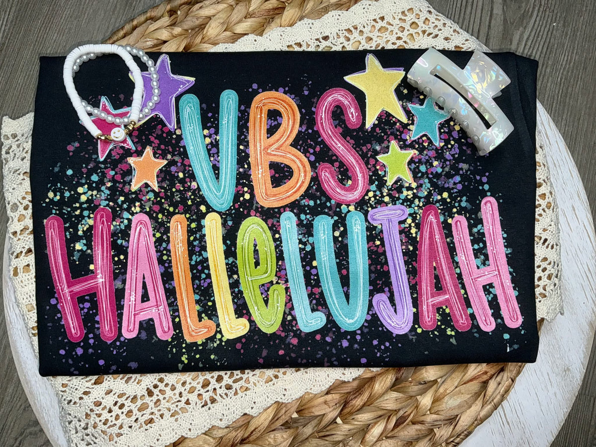 VBS hallelujah splatter stars (SSD) DTF Transfer