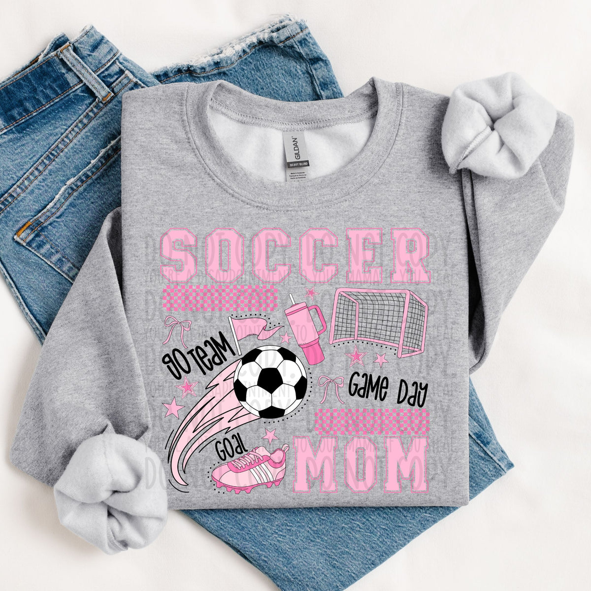 Soccer Mom Pink Items BLACK (SWD) DTF transfer