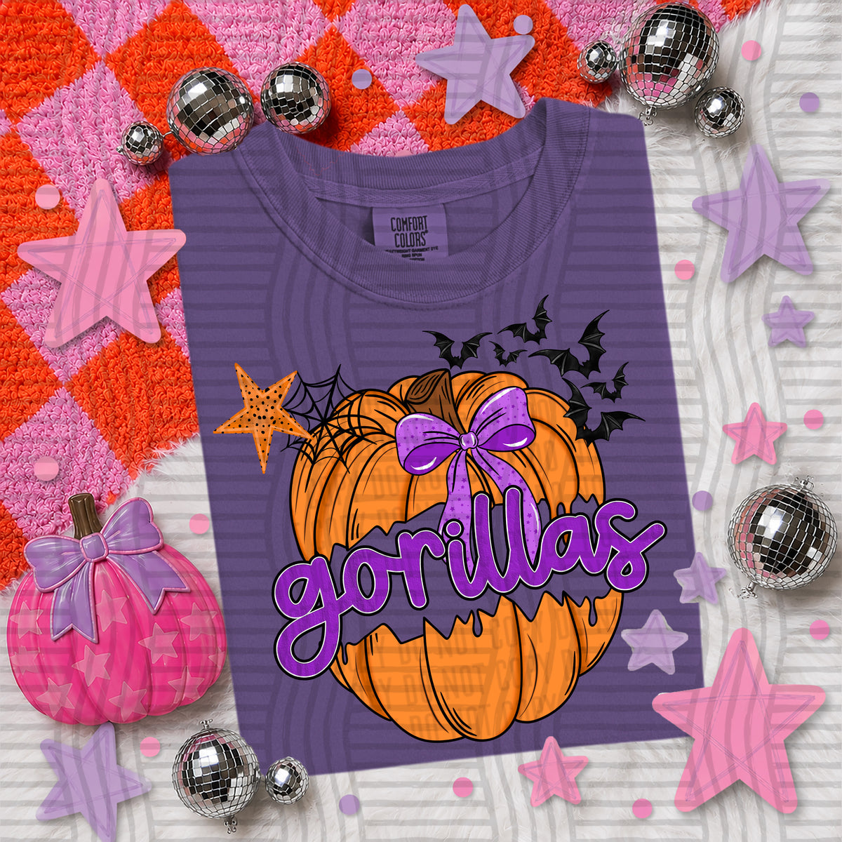 gorillas pumpkin pop (Caplinger) DTF transfer