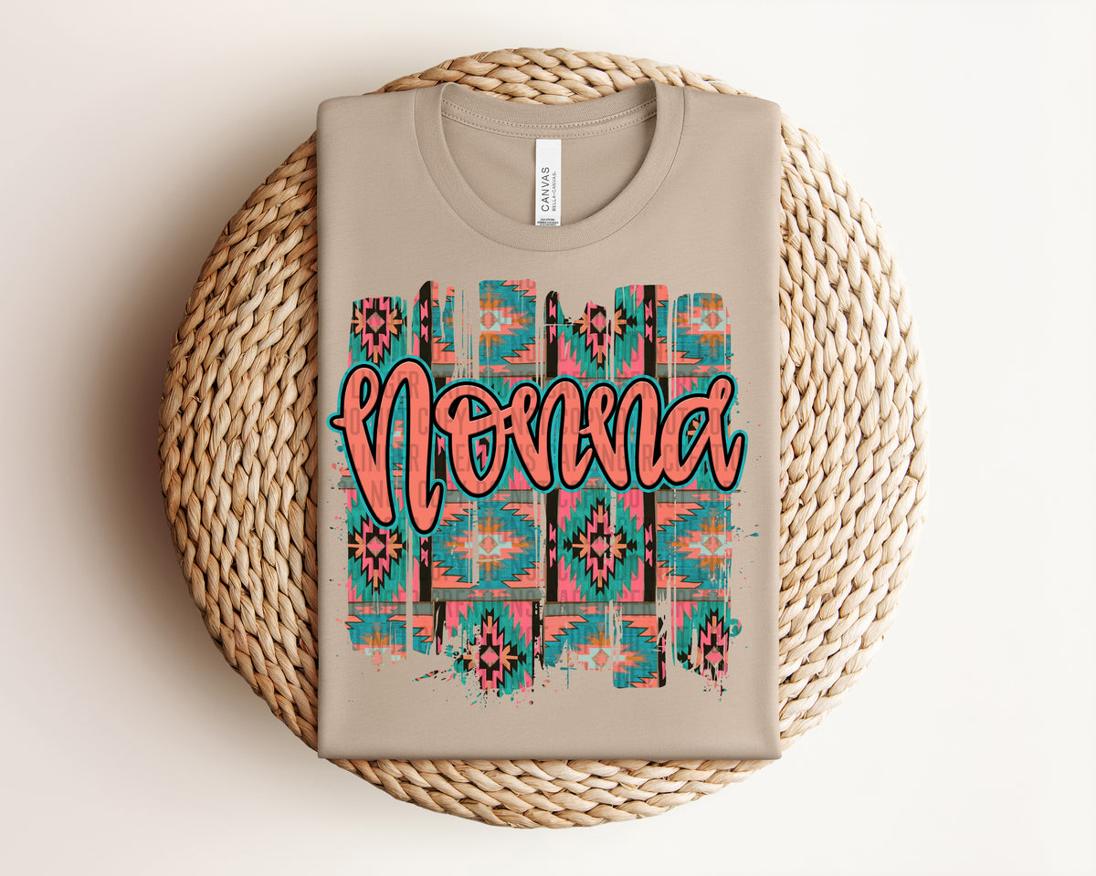 Nonna Aztec Brushstrokes (Caplinger) DTF transfer