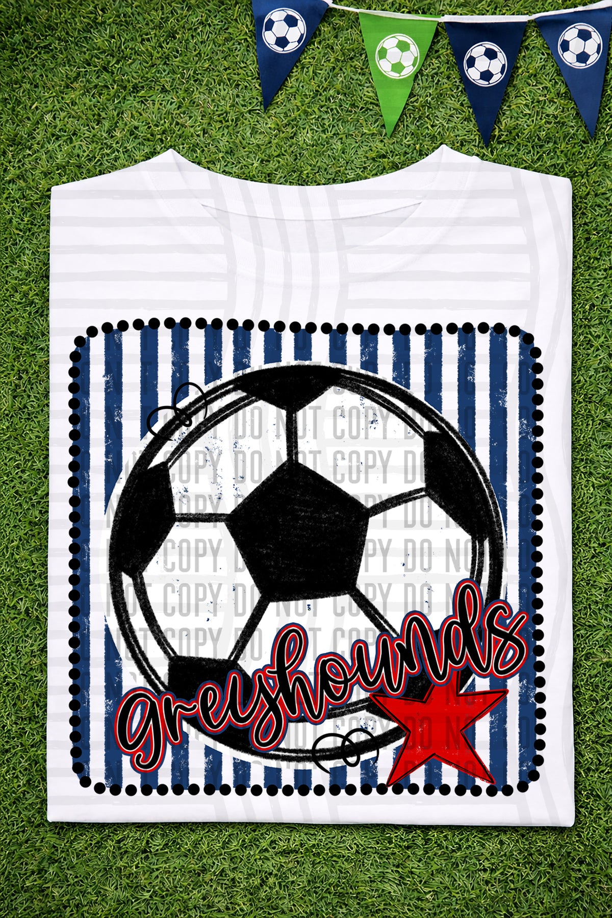 Greyhounds RWB Framed (Caplinger) DTF transfer
