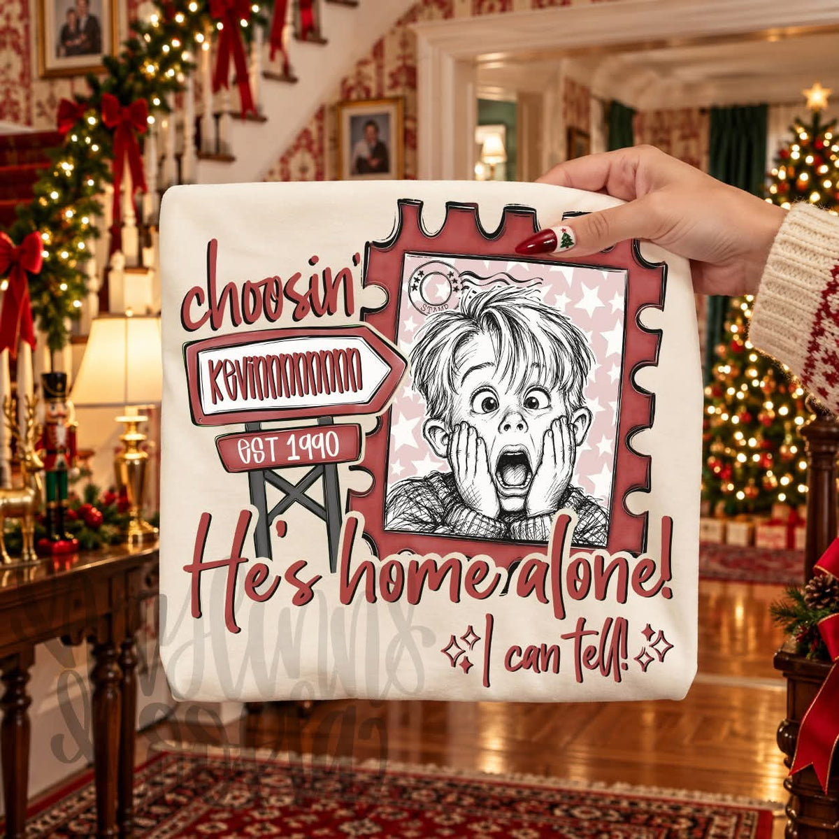 He's home alone! I can tell! (DBD) DTF Transfer