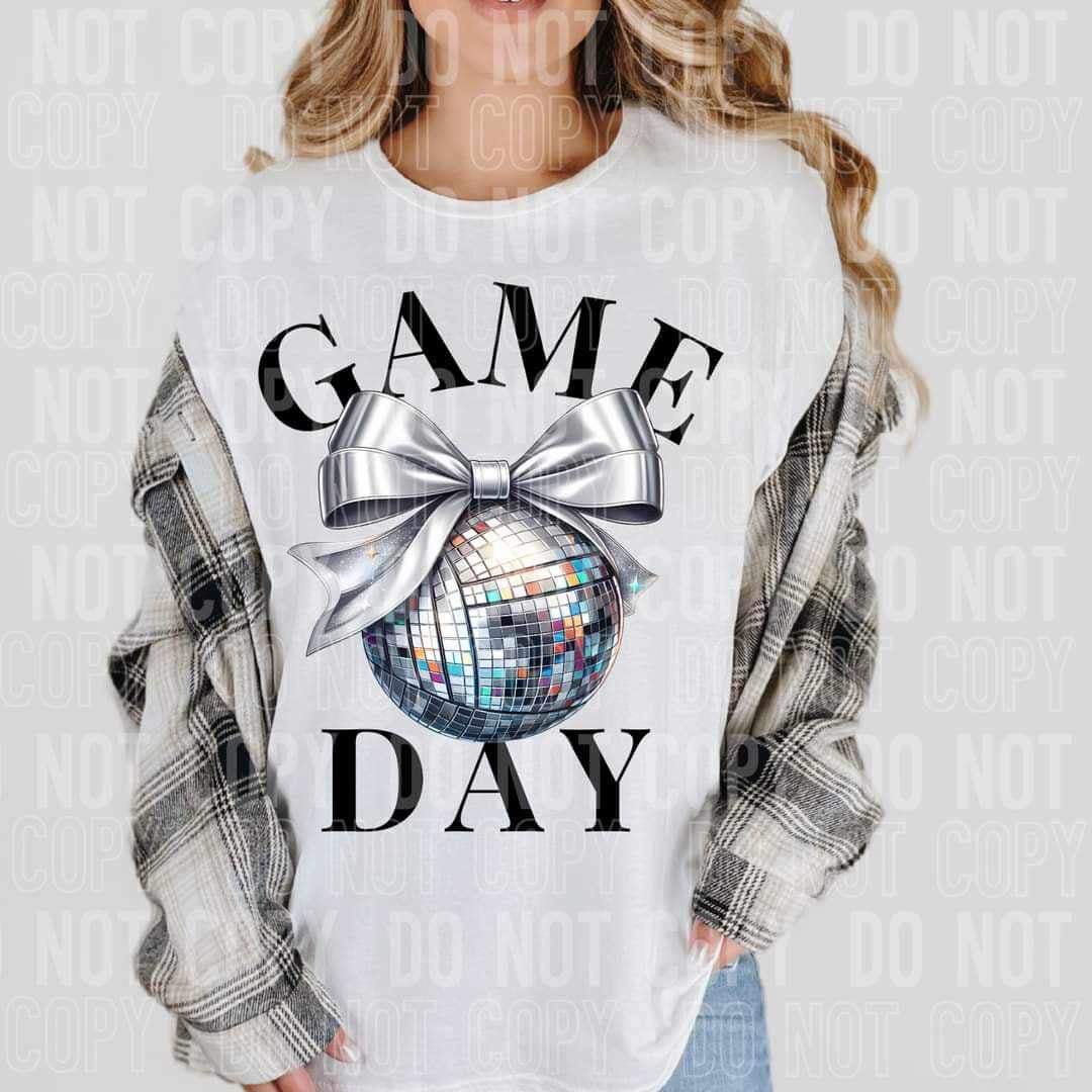 Game day baseball holographic bow (SBB) 58721 DTF transfer