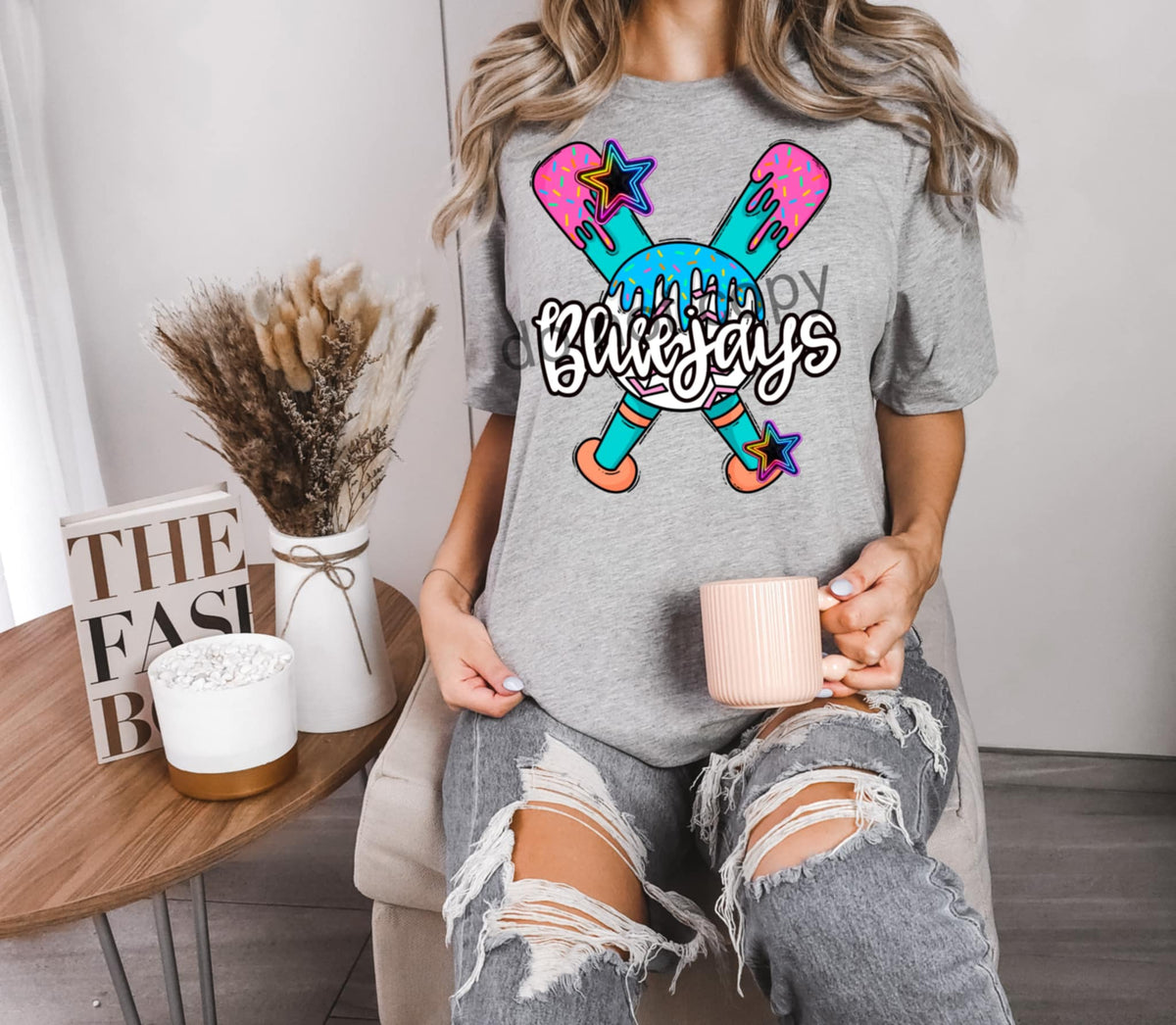 Blue jays drip baseball (CITY) 100530 DTF transfer