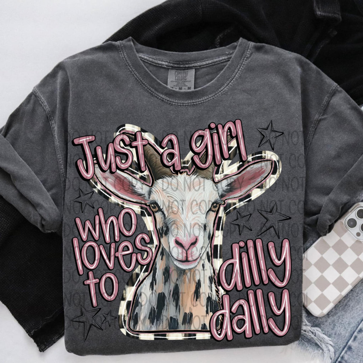 Just a girl who loves dilly dally (SWD) 93907 DTF transfer