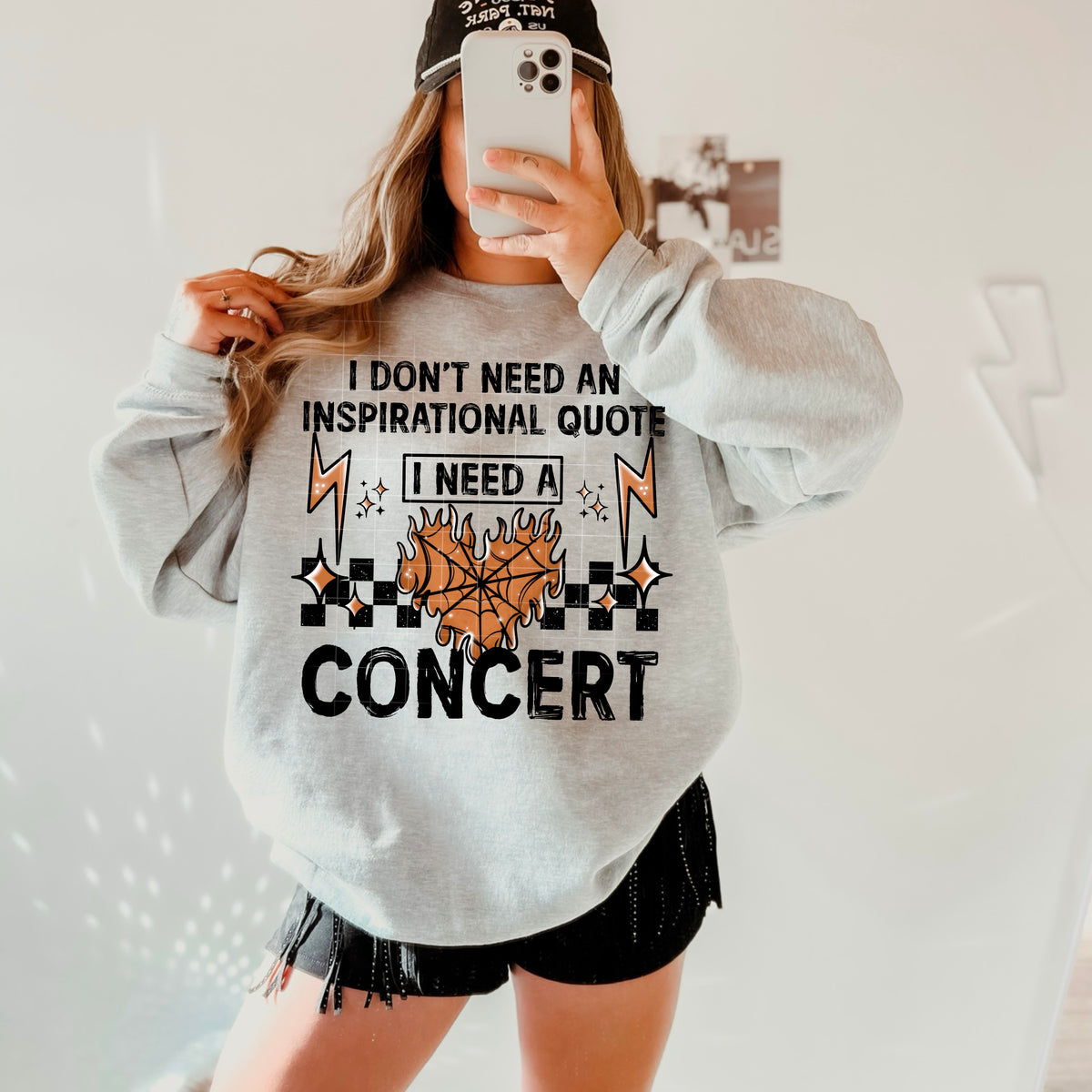 I don’t need an inspirational quote black font (CSC) 95880 DTF transfer