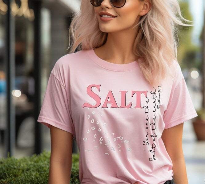 Salt pink font 64306 DTF transfer