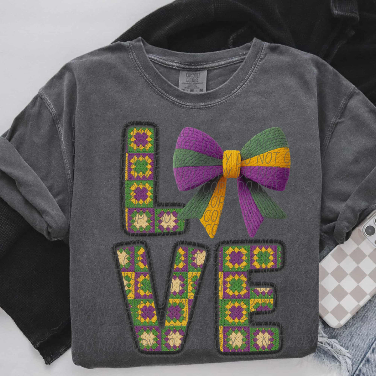 Love with bow (city) DTF Transfer