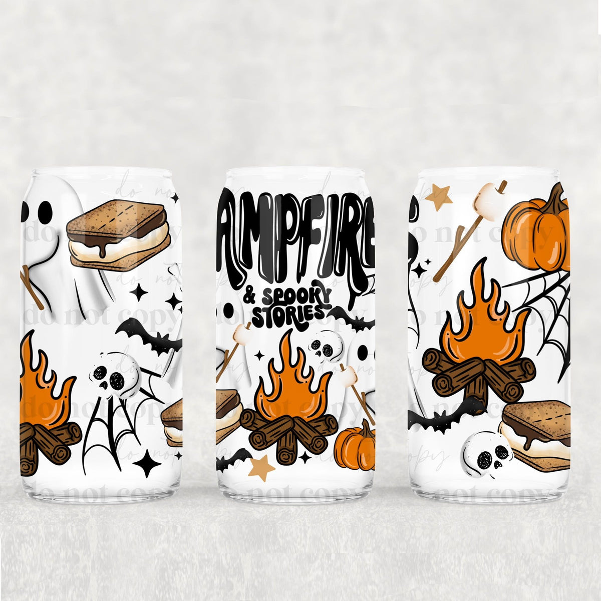 Campfire spooky stories (CSC) UV DTF WRAP